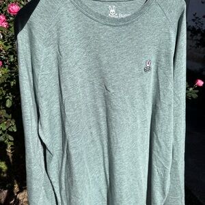 Psycho Bunny Heather Green Tee